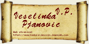 Veselinka Pjanović vizit kartica
